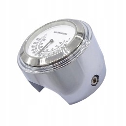 Chrome thermometer motorcycle motor quad scooter bicycle
