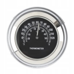 Chrome thermometer motorcycle motor quad scooter bicycle