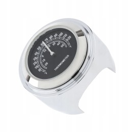 Chrome thermometer motorcycle motor quad scooter bicycle