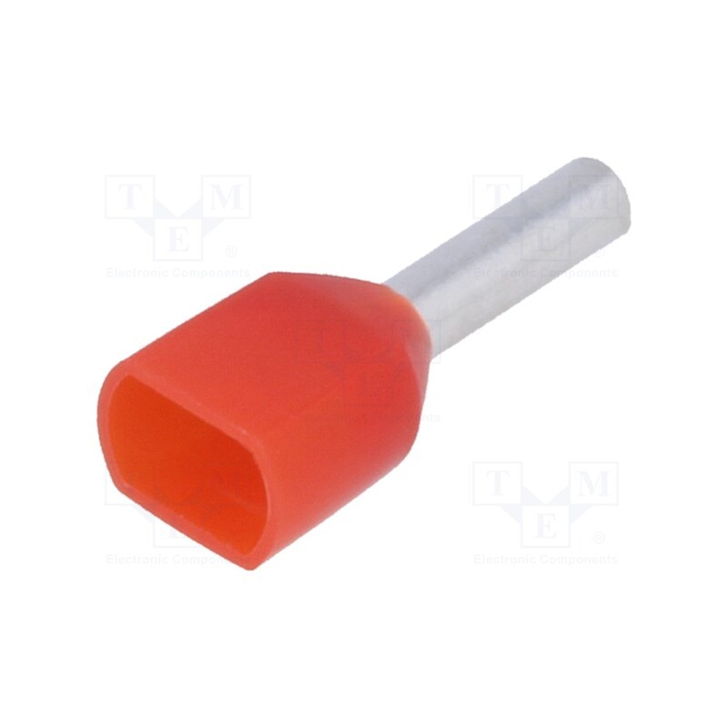 20 pcs x NINIGI - TUL-RI-TW-01008 - Tip: bootlace ferrule, insulated,double, copper, 1mm2, 8mm, tinned