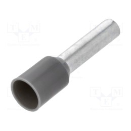 20 pcs x NINIGI - TUL-RI-04012 - Tip: bootlace ferrule, insulated, copper, 4mm2, 12mm, tinned, grey
