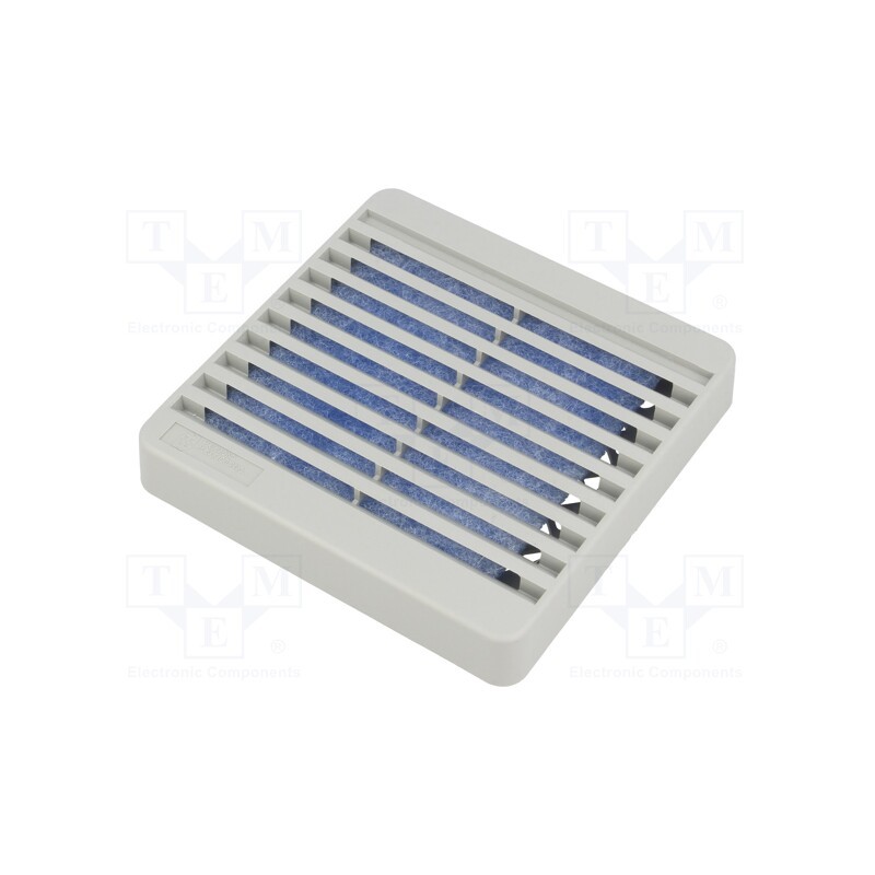 1 pcs x HAMMOND - XPFA80GY - Guard, plastic, 80x80mm, screw, with filter, grey