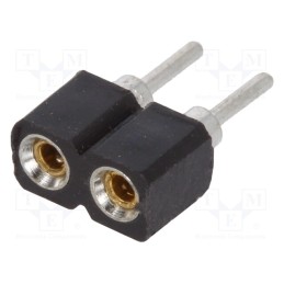 10 pcs x CONNFLY - DS1002-01-1*2V13-JK - Socket: integrated circuits, SIL, Pitch: 2.54mm, precision, THT