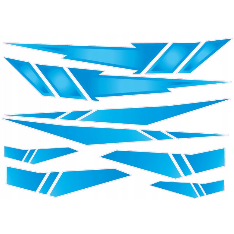 Sticker for helmet, tank, shield, module, motor, stickers