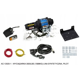 Bronco winch 1588kg synthetic rope 5 5mmx10m