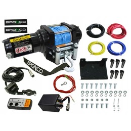 Bronco winch 1588kg synthetic rope 5 5mmx10m