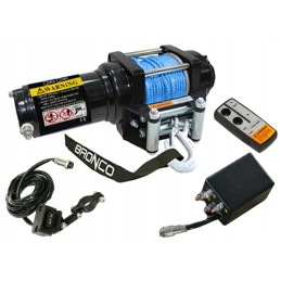 Bronco winch 1361kg synthetic rope 5 5mmx10m