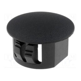 10 pcs x FIX&FASTEN - FIX-M16U - Stopper, polyamide, Øhole: 15.9mm, H: 10.6mm, black, UL94V-2
