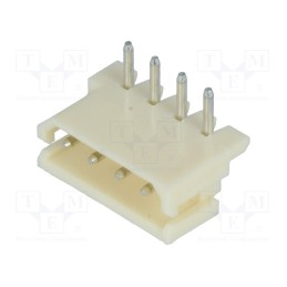 20 pcs x JOINT TECH - A2506WR-4P - Socket, wire-board, male, A2506, 2.5mm, PIN: 4, THT, 250V, 3A, tinned