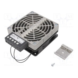 1 pcs x STEGO - Blower, heating, 1kW, 230VAC, IP20, for DIN rail mounting, 63m3/h