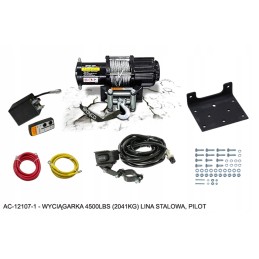 Bronco winch 2041kg steel rope 5 5mmx15 2m