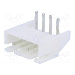 20 pcs x JOINT TECH - A2501WR-4P1 - Socket, wire-board, male, A2501, 2.5mm, PIN: 4, THT, 250V, 3A, tinned