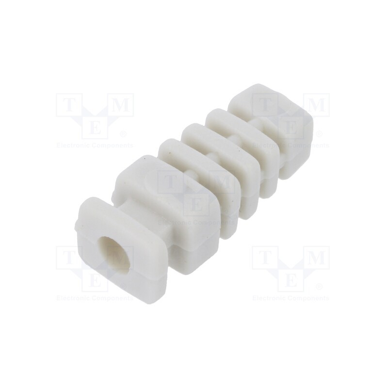 10 pcs x KRADEX - FI 4 J - Strain relief, rubber, L: 22.6mm, light grey, Øcable: 4mm