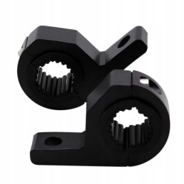 2x universal lamp holder, pipe mounting 22-32