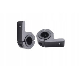 2x universal lamp holder, pipe mounting 22-32