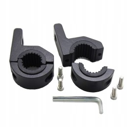 2x universal lamp holder, pipe mounting 22-32