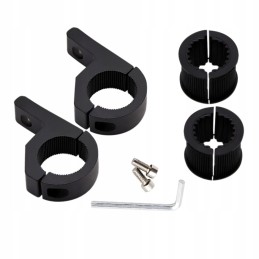 2x universal lamp holder, pipe mounting 22-32