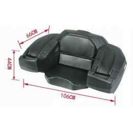 Universal trunk with backrest and quad seat
