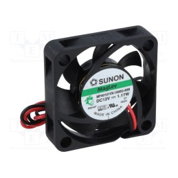 1 pcs x SUNON - MF40101VX-1000U-A99 - Fan: DC, axial, 12VDC, 40x40x10mm, 16.73m3/h, 31.4dBA, Vapo, 8500rpm