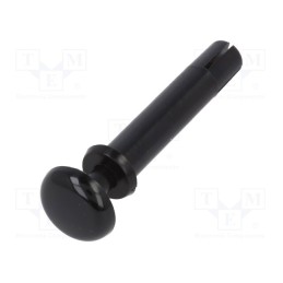 4 pcs x FIX&FASTEN - SR4-20 - Rivet, Ømount.hole: 4mm, black, polyamide 66, UL94V-2