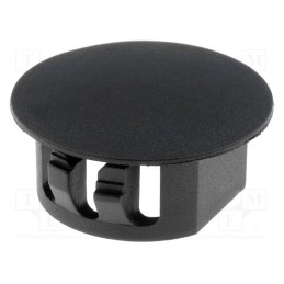 10 pcs x FIX&FASTEN - FIX-M19U - Stopper, polyamide, Øhole: 19mm, H: 10.6mm, black, UL94V-2
