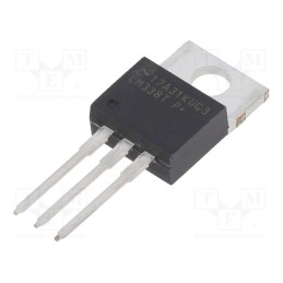 1 pcs x TEXAS INSTRUMENTS - LM338T/NOPB - IC: voltage regulator, linear,adjustable, 1.2÷32V, 5A, TO220-3