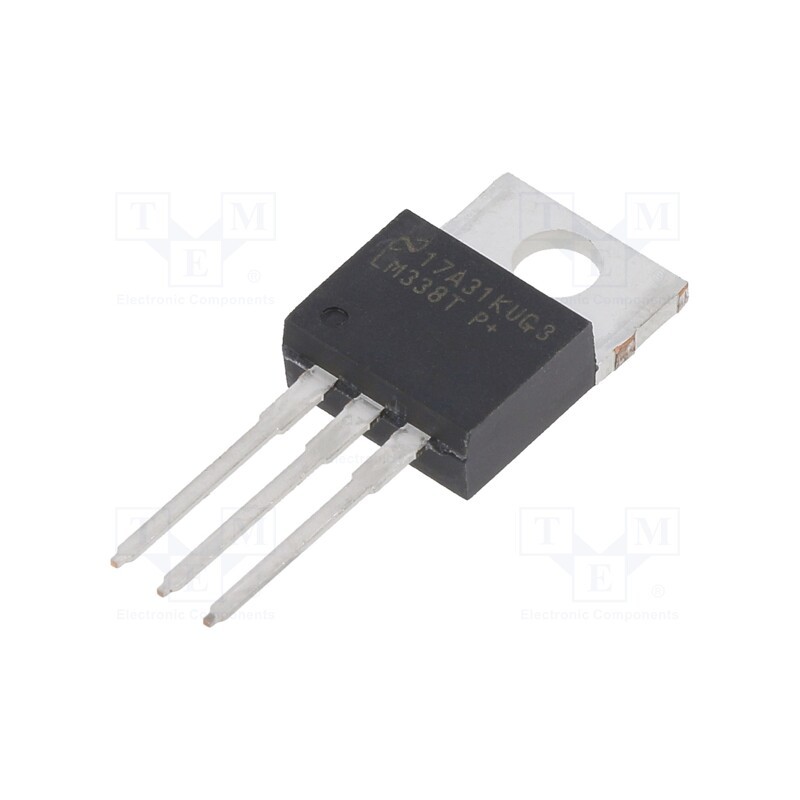 1 pcs x TEXAS INSTRUMENTS - LM338T/NOPB - IC: voltage regulator, linear,adjustable, 1.2÷32V, 5A, TO220-3