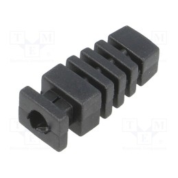 10 pcs x MASZCZYK - FI-7/BK - Strain relief, Dim: Ø4mm, L: 23mm, black