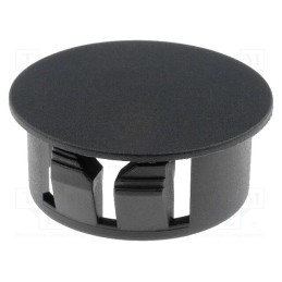 10 pcs x FIX&FASTEN - FIX-M28 - Stopper, polyamide, Wall thick: 3.3mm, H: 13.1mm, black, Dim: Ø32mm