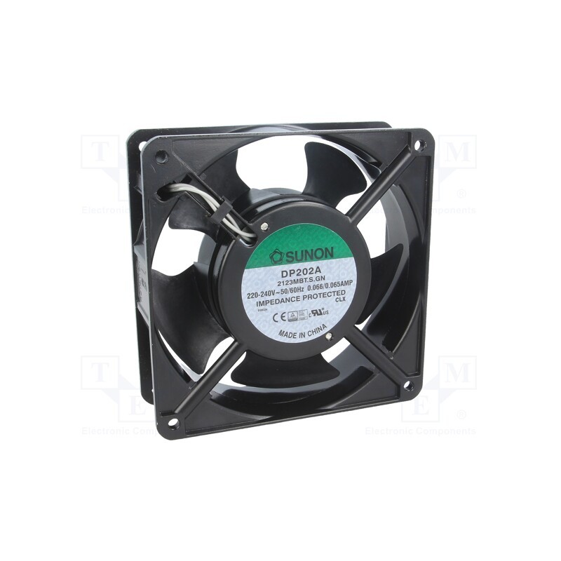 1 pcs x SUNON - DP202A2123MBT.S.GN - Fan: AC, axial, 230VAC, 119x119x38.5mm, 134m3/h, 42dBA, 2400rpm