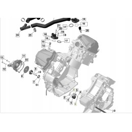 Can am 504152282 water pump fight protection