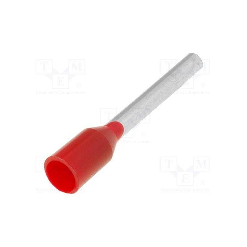 20 pcs x WEIDMu00dcLLER - 9019110000 H1,0/18D R - Tip: bootlace ferrule, insulated, copper, 1mm2, 12mm, tinned, red