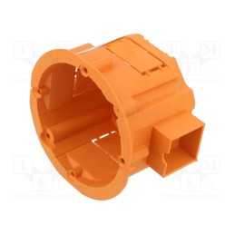 5 pcs x JONEX - PK-60Ł ORANGE - Enclosure: junction box, Ø: 60mm, Z: 45mm, plaster embedded, orange