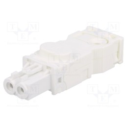 1 pcs x STEGO - 264057 - Female plug, 025, female, white