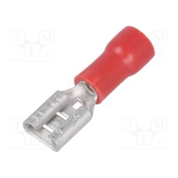 20 pcs x NINIGI - ST-004/R - Terminal: flat, 4.8mm, 0.5mm, female, 0.5÷1mm2, crimped, for cable