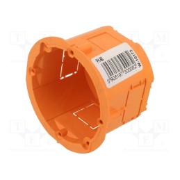 5 pcs x JONEX - PK-60 ORANGE - Enclosure: junction box, Ø: 60mm, Z: 45mm, plaster embedded, orange