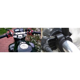 Handlebar holder, mirror mounting clamp, m8, m10