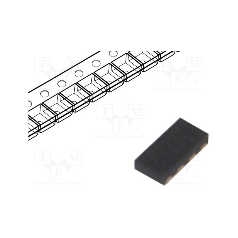 1 pcs x SEMTECH - UCLAMP3312T.TCT - Diode: TVS, 100W, 3.8V, 10A, bidirectional, SLP2010N8T,