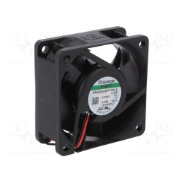 1 pcs x SUNON - PMD2406PTVX-A.U.GN - Fan: DC, axial, 24VDC, 60x60x25mm, 67.95m3/h, 45dBA, Vapo, 7600rpm