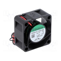 1 pcs x SUNON - EE40201S1-1000U-999 - Fan: DC, axial, 12VDC, 40x40x20mm, 15.1m3/h, 25.5dBA, slide bearing