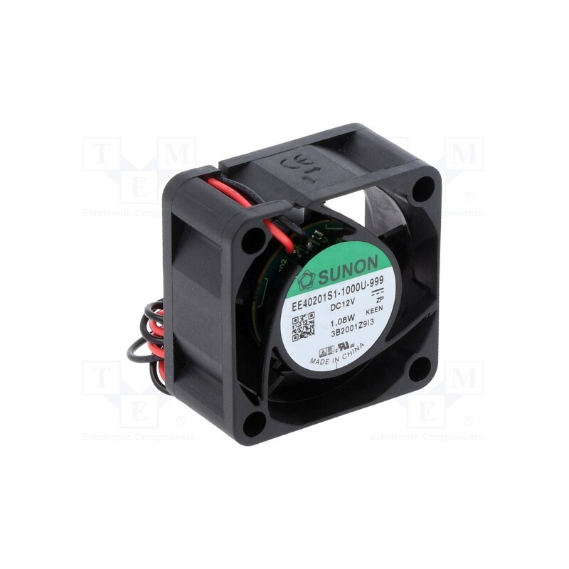 1 pcs x SUNON - EE40201S1-1000U-999 - Fan: DC, axial, 12VDC, 40x40x20mm, 15.1m3/h, 25.5dBA, slide bearing