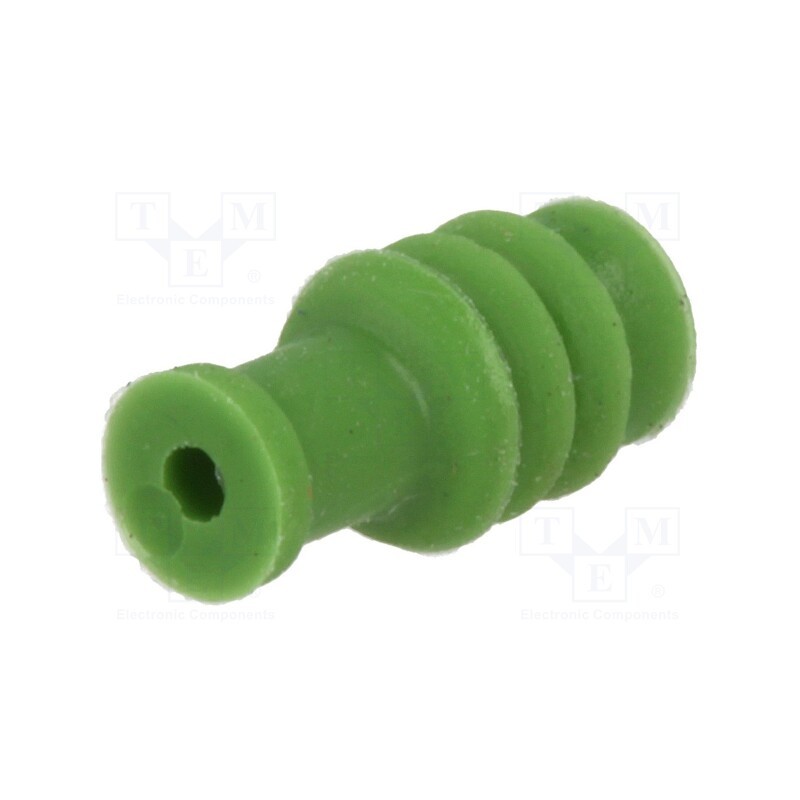 20 pcs x TE Connectivity - 967067-1 - Accessories: gasket for wire, MCON 1.2,MQS, green, Øhole: 3.6mm