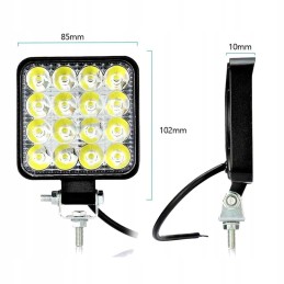 LED halogen work lamp 48w searchlight quad atv cf