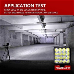 LED halogen work lamp 48w searchlight quad atv cf