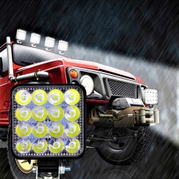 LED halogen work lamp 48w searchlight quad atv cf