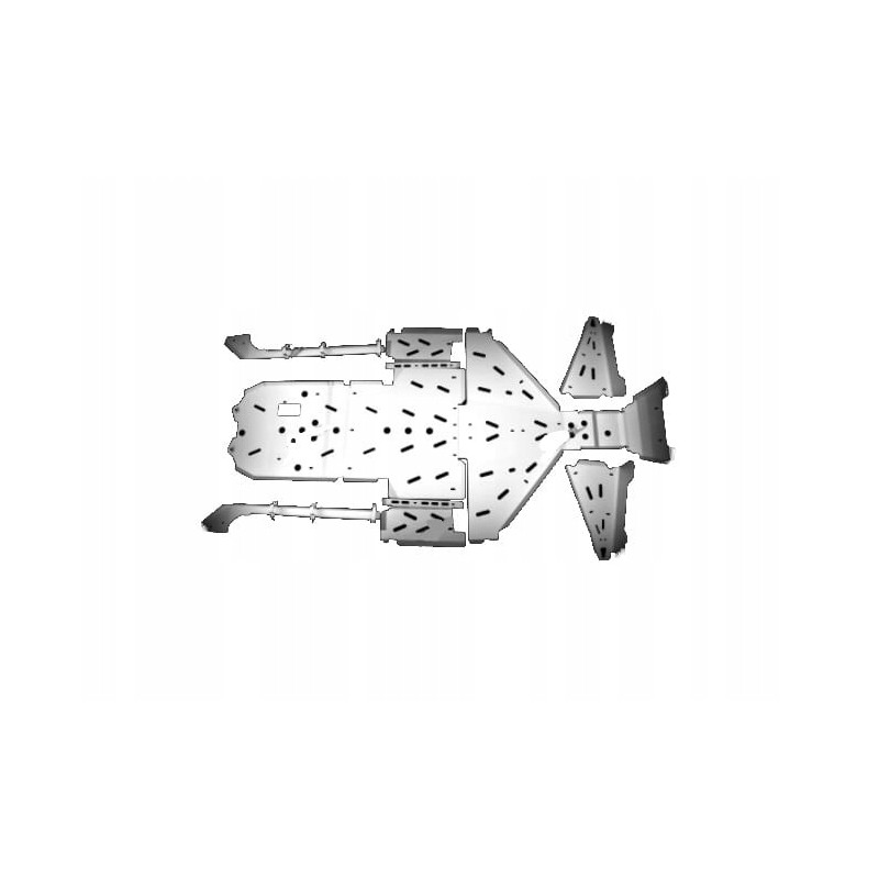 UTV bottom covers, aluminum, Polaris RZR 1000