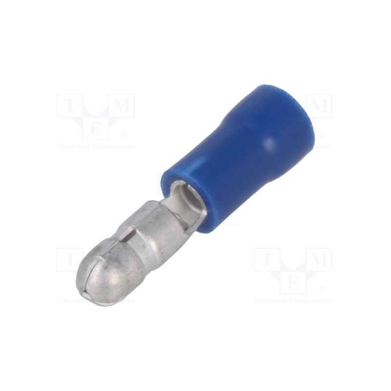 20 pcs x NINIGI - ST-040/B - Terminal: round, male, Ø: 4mm, 1.5÷2.5mm2, crimped, for cable, blue