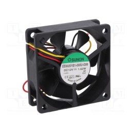 1 pcs x SUNON - EE60201B1-000U-G99 - Fan: DC, axial, 12VDC, 60x60x20mm, 39.08m3/h, 34.5dBA, ball bearing