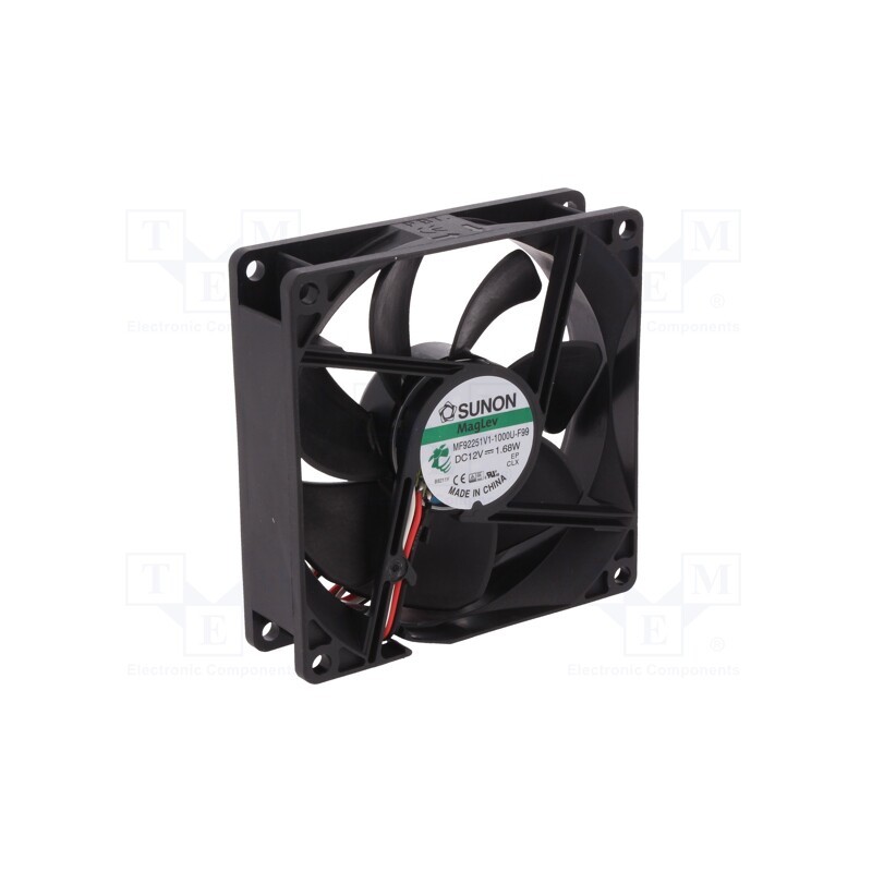 1 pcs x SUNON - MF92251V1-1000U-F99 - Fan: DC, axial, 12VDC, 92x92x25mm, 87.04m3/h, 34dBA, Vapo, 3000rpm