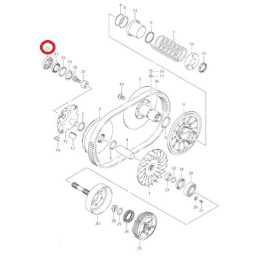 Oem suzuki kingquad clutch bearing spacer